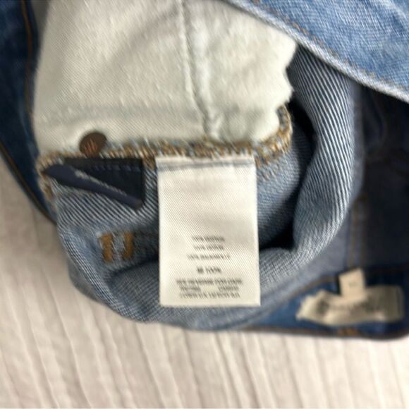 Madewell 24 Blue Cut Off Raw Fringe Hem Distressed Denim Shorts - Picture 11 of 13